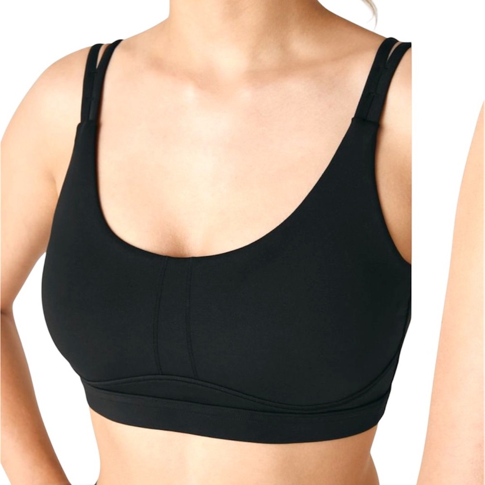 Halara Softlyzero™LowSupport DoubleStraps U Neck Backless Yoga Sports Bra-UPF50+